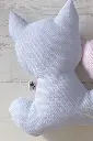 Peluche de apego gatito azul