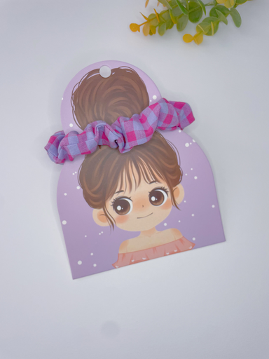 Coletero Scrunchies vichy lila